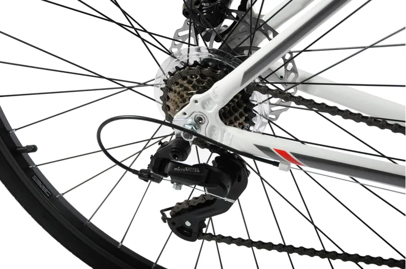 Ammaco Ridgeway 700c Sports Hybrid Bike White-7